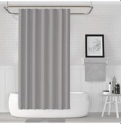 Resim Zethome Jackline Banyo Duş Perdesi 0010 Gri Tek Kanat 1X180X200 