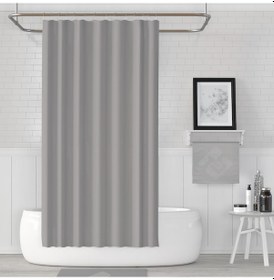 Resim Zethome Jackline Banyo Duş Perdesi 0010 Gri Tek Kanat 1X180X200 