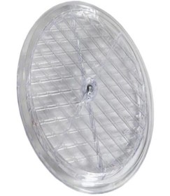 Resim abnturk Şeffaf Doğalgaz Havalandırma Cam Menfez Kapağı Çap 18 Cm 