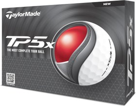 Resim TP5x Golf Topu, 5 Katmanlı, Tour Hızında, Yüksek Spin Kontrolü ve ClearPath Hizalama - Beyaz 