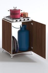 Resim Kenzlife Ocak Dolabı Hoşseda Cvz 85*60*56 Hazır Mutfak Klasik Set Üstü Ocak İçin Arkalıksız 