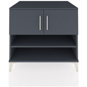 Resim Kronos Şifonyer 3 Raflı 2 Kapaklı 88x59x80 Antrasit-antrasit Antrasit 