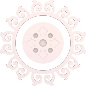 Resim Motifpiyer Tavan Spot Göbek Motifli Yuvarlak-01-13-Dış Çıtalı 