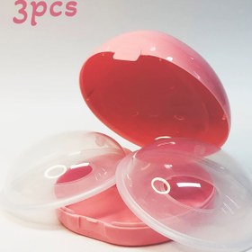 Resim 3 adet Sızdırmaz Emzirme Pedleri Depolama Kutusu ile - Yumuşak Silikon, Mastit Tedavi Eder, Emziren Anneler için Rahat, Kolay İzleme için Şeffaf Tasarım, 3 Ped dahil, Emzirme Temel Gereksinimleri|Şeffaf Depolama|Silikon Yapı 