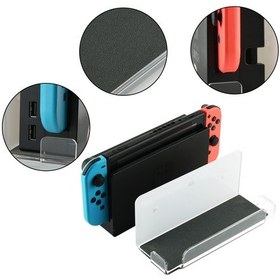 Resim Nintendo Switch Dock İçin Yüzer Duvar Rafı Akrilik Tutucu Transparan 