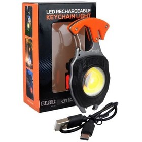 Resim Police Pe-327 Cob Ledli + Rezistans Çakmaklı Şarjlı Kamp Feneri Siyah - Turuncu 