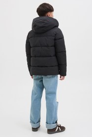 Resim Jack & Jones JJGLOBAL PUFFER JACKET JN Siyah Erkek Çocuk Mont 
