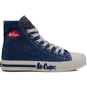 Resim Lee Cooper Lacivert Uzun Boğaz Kot Erkek Sneaker 