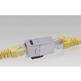 Resim Cat6 Jack Kablo Metal Birleştirici 4380A Ekleme Uzatma Uzatıcı Rj 