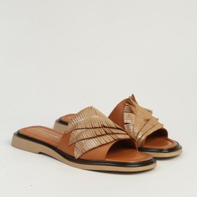 Resim Pierre Cardin Taba Kadın Deri Sandalet PC-54624 
