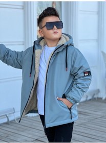 Resim Pina Kids Erkek Çocuk Kapüşonlu İçi Kürklü Mont Km3050 Mint 