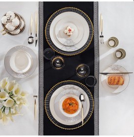 Resim Schafer Fiesta Yemek Takımı 24 Parça-gri 