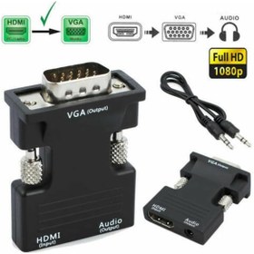 Resim Hdmi To Vga Kablo Çevirici Dönüştürücü + Ses Destekli Mg-2163 (468077435) 