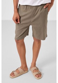 Resim Tommylife Camel Standart Fit Dokuma Hafif Esnek Chino Erkek Şort - 81291 Camel 