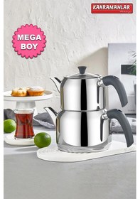 Resim Kahramanlar Delux Soft 4 Parça Çaydanlık Takımı - Mega Boy Antrasit Gümüş 