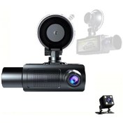 Resim Springsun 1080p Dvr Dash Kamera Ön & İç & Arka Kamera Sürüş Kaydedici 3.16 İnç Ips Ekran 170 Geniş Açı Desteği Net Gece Görüşü 