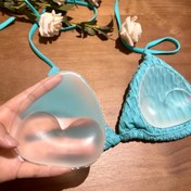 Resim Şık Kalp Şekilli Silikon Sütyen Gömlekleri - Tekrar Kullanılabilir, Yumuşak ve Görünmez Lingerie Pedleri - Bikini Üstleri İçin Şık Aksesuar, Rahat Uygunluk, Dökümsüz, Tel Olmayan Destek 