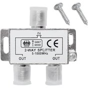 Resim Samuera 2 Li Uydu Splitter Kablo Tv Rg6 Anten Çoklayıcı Dağıtıcı 