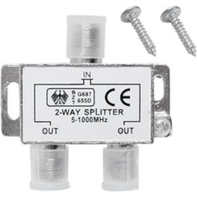 Resim Samuera 2 Li Uydu Splitter Kablo Tv Rg6 Anten Çoklayıcı Dağıtıcı 