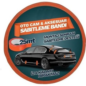 Resim Oto Cam Ve Aksesuar Geçici Sabitleme Bandı Turuncu 45mmx25mt 45 MM x 25 M 