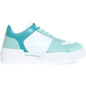 Resim Love Moschino Beyaz - Yeşil Kadın Sneaker JA15655G0E 
