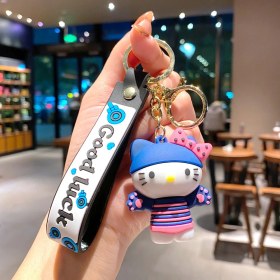 Resim OEMG Çizgi Film Animasyon Stitch Serisi Yumuşak Kauçuk Anahtarlık Bebek Çantası Kolye Anahtarlık Küçük Hediye (Yurt Dışından) 