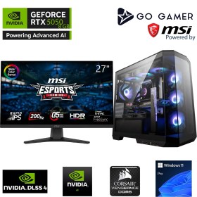 Resim Go Gamer GA1256DP AMD Ryzen 7 9800X3D / 64GB DDR5 5200MHz / 2TB NVMe m.2 SSD / RTX5050 8GB / 240mm Sıvı Soğutma / MSI 27" 180Hz. / AMD Gaming Paket 