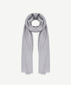 Resim Yargıcı Lurex Detaylı Yün Şal 25kksl1038x 005 Gri 