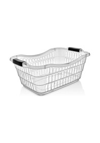 Resim Şeffaf Çamaşır Sepeti Sele 40 Lt Beyaz 