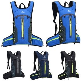 Resim Hafif Nefes Alabilir Su Geçirmez Bisiklet Sırt Çantası - 2l Su Torbası Uyumlu Siyah - Yeşil Siyah - Yeşil 