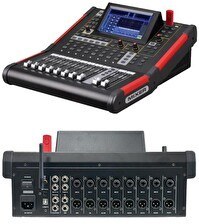 Resim Maxword W12 PRO 12 Kanal Dijital Mixer Profesyonel Sahne Mikseri 