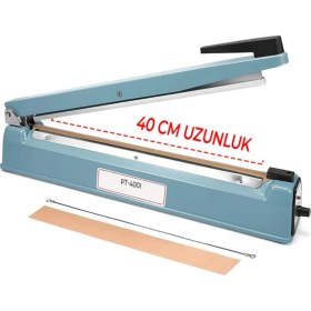 Resim 40 cm Demir Gövde Poşet Ağzı Kapatma Makinesi 