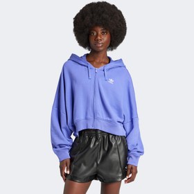 Resim adidas Essentials Short French Terry Kadın Mavi Eşofman Üstü 