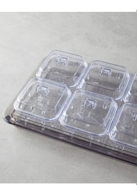 Resim English Home Axel Akrilik 6 Bölmeli Kahvaltılık 25x35 Cm Antrasit Antrasit 