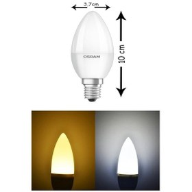 Resim Osram 5.5W 40W Led Mum Ampul Beyaz E14 5 Adet 