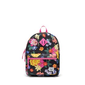 Resim Herschel Heritage™ Çocuk | Su İtici Kumaş Sırt Çantası, 15 L - Siyah Renkli Çiçekli / OS 
