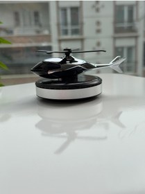 Resim MeviDecor Güneş Enerjili Hareketli Helikopter - Premium Araç Aksesuarı 