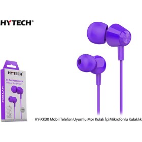 Resim Uslucan Alışveriş Hytech HY-XK30 Mobil Telefon Uyumlu Mor Kulak Içi Mikrofonlu Kulaklık 