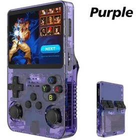 Resim Retro Arcade R36S El Oyun Konsolu 128 GB - Mor 