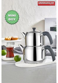 Resim Kahramanlar Delux Soft 4 Parça Çaydanlık Takımı - Mini Boy Antrasit / Nishev-p000344 Gümüş 