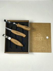 Resim Stryi 503002 Ahşap Kuksa Oyma Seti 