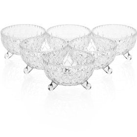 Resim Glass In Love 6'lı Cam Çerezlik Seti 
