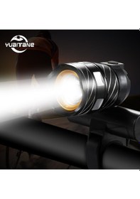 Resim Bisiklet Farı 15000 Lümen T6 Led 3000Mah Pil Su Geçirmez Siyah 
