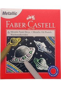 Resim Faber-castell Simli/Metalik Pastel Boya 6 Renk 