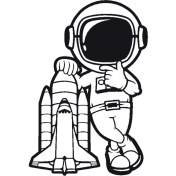 Resim Astronot 50X75 cm 