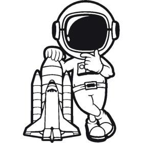 Resim Astronot 50X75 cm 
