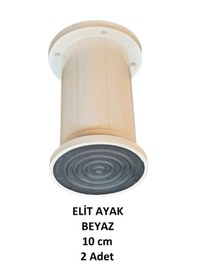 Resim Elit Ayak, 10 Cm Beyaz Baza. Yatak. Koltuk. Kanepe Ayağı (2 Adet) 