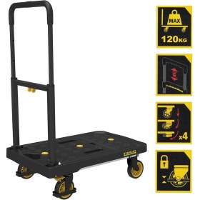Resim Stanley Fatmax FX712 120KG Profesyonel Katlanabilir Paket Taşıma Arabası 