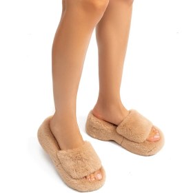 Resim Twigy Lili Kadın Ev Terliği Kahverengi 36/40 