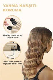 Resim DEMPOWER Dp-46 Profesyonel Seramik Kaplı Su Dalgası Saç Maşası 